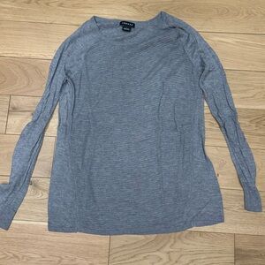 Trouvé Crew Neck Ribbed Grey Sweater - Size L